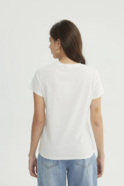 Polera Mujer Slim Blanco