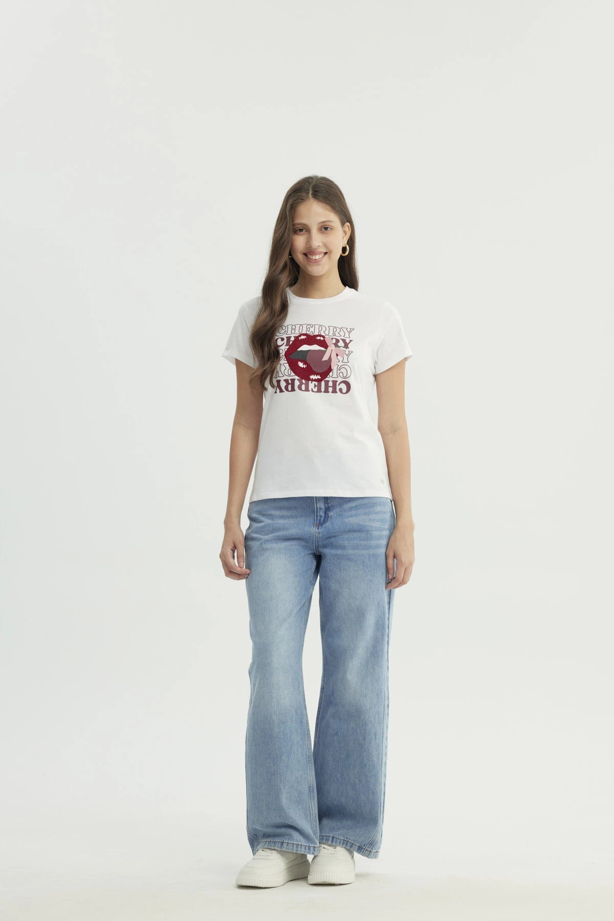Polera Mujer Slim Blanco