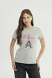 Polera Mujer Slim Gris Melange