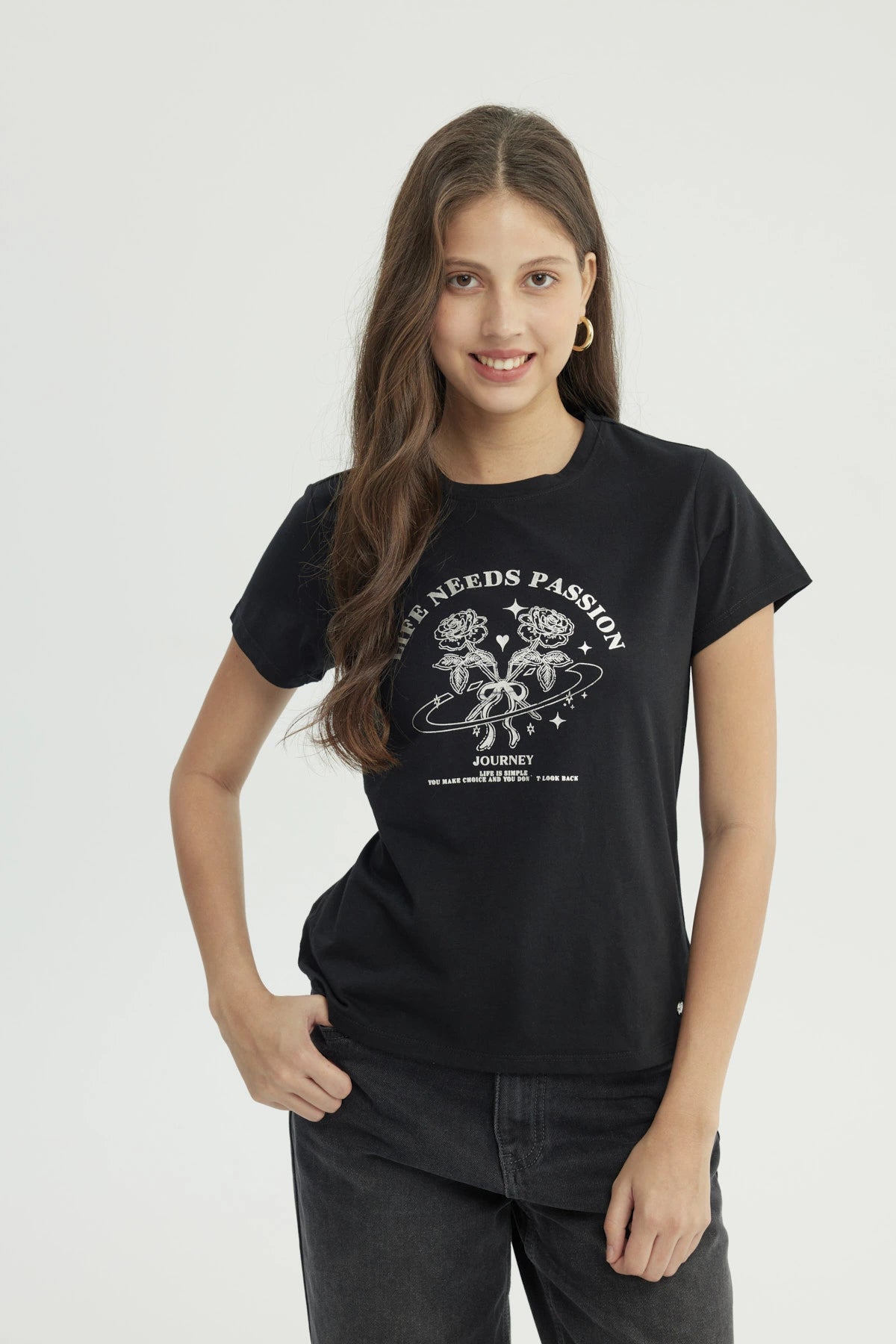 Polera Mujer Slim Negro