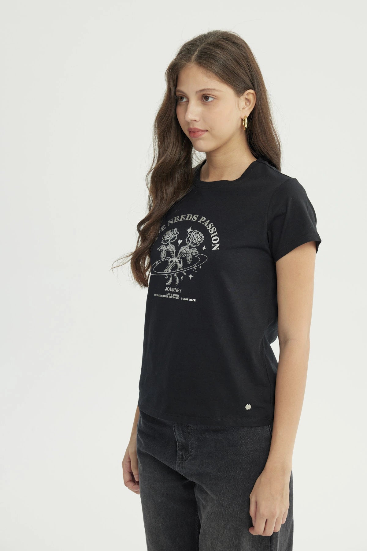 Polera Mujer Slim Negro