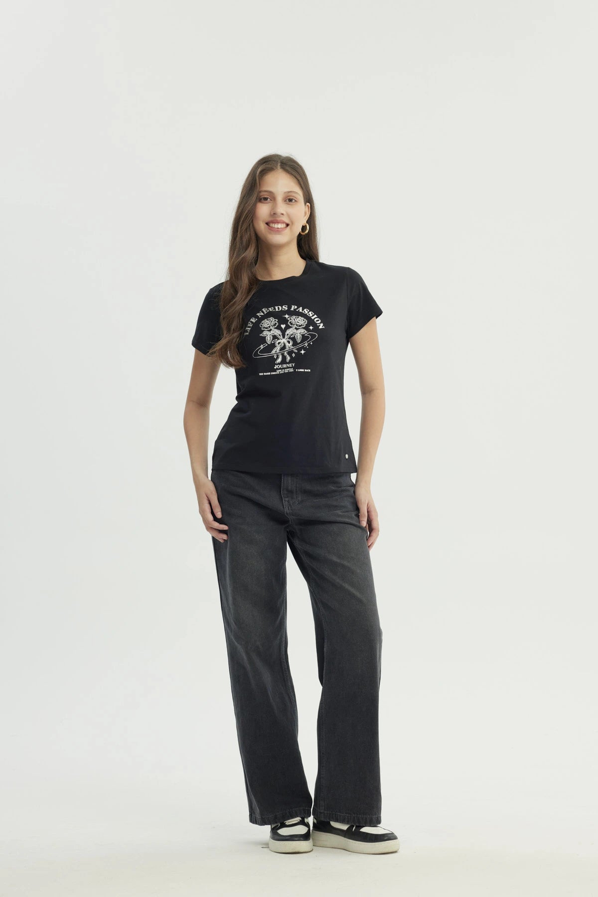 Polera Mujer Slim Negro