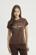 Polera Mujer Slim Café