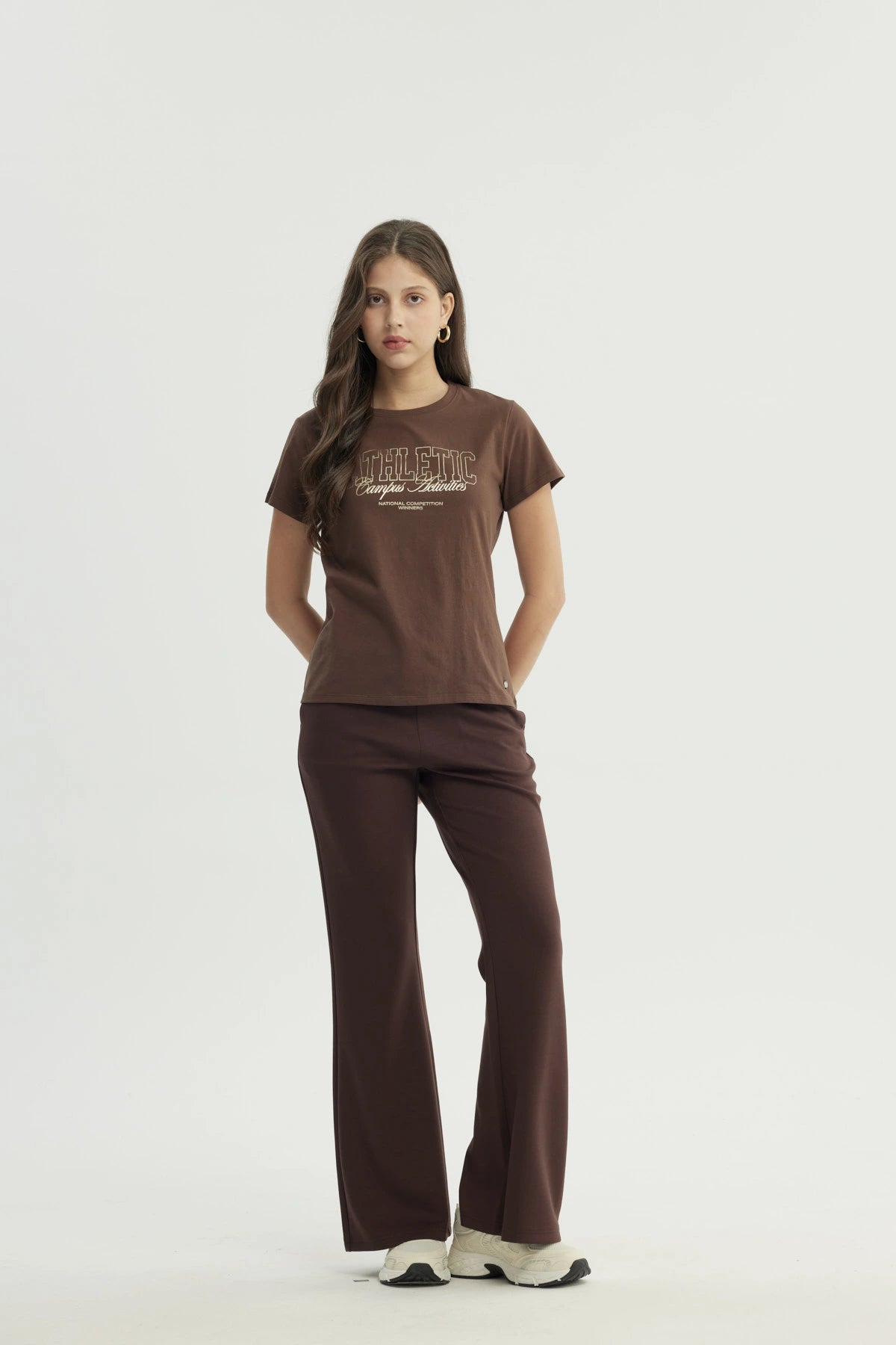 Polera Mujer Slim Café