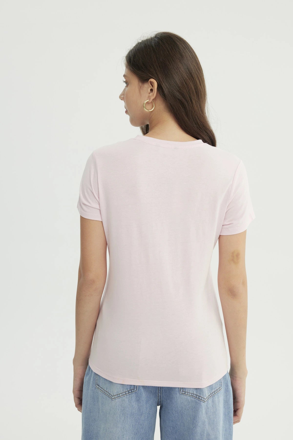 Polera Mujer Slim Palo Rosa