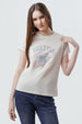 Polera Mujer Slim Beige Claro