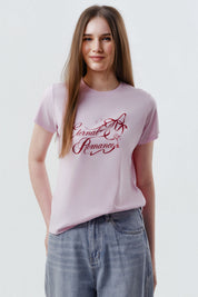Polera Mujer Slim Rosado Claro