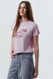 Polera Mujer Slim Rosado Claro