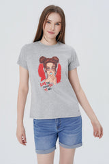 Polera Slim Mujer Gris