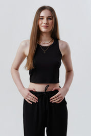 Polera Slim Mujer Negro