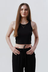 Polera Slim Mujer Negro