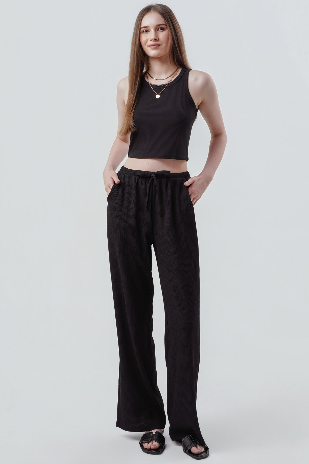 Polera Slim Mujer Negro