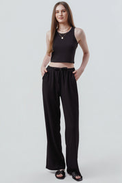 Polera Slim Mujer Negro