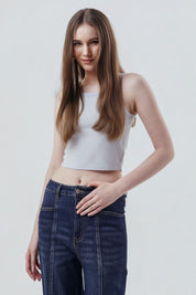 Polera Slim Mujer Celeste Claro