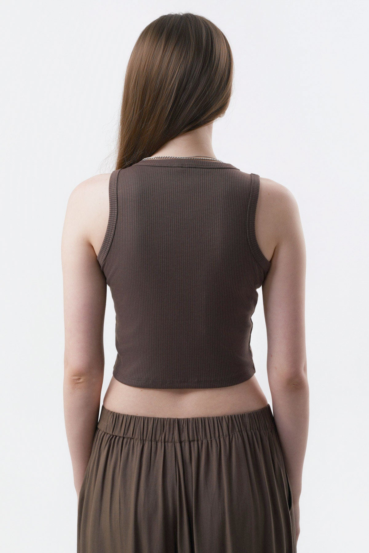 Polera Slim Mujer Café Claro
