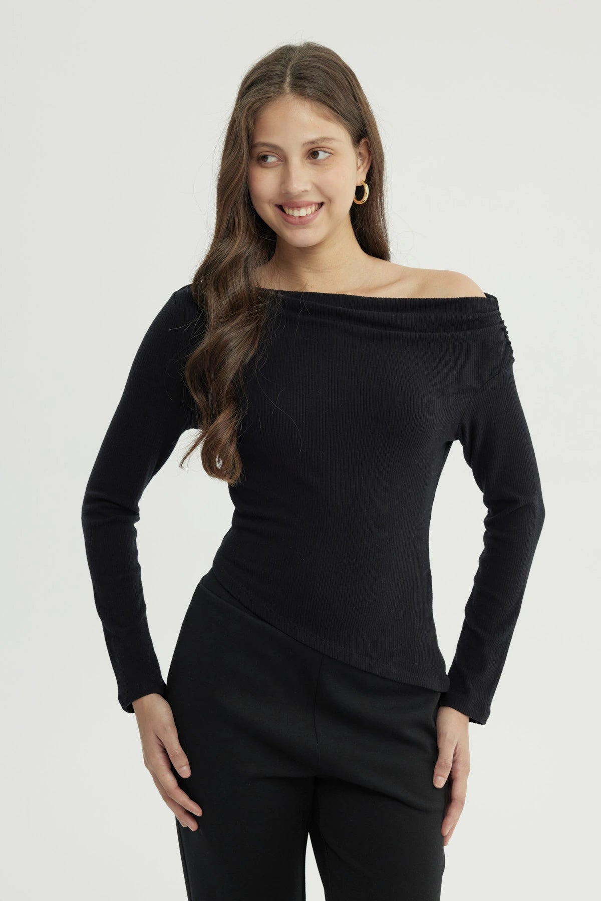 Sweater Mujer Slim Negro