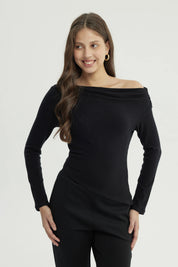 Sweater Mujer Slim Negro