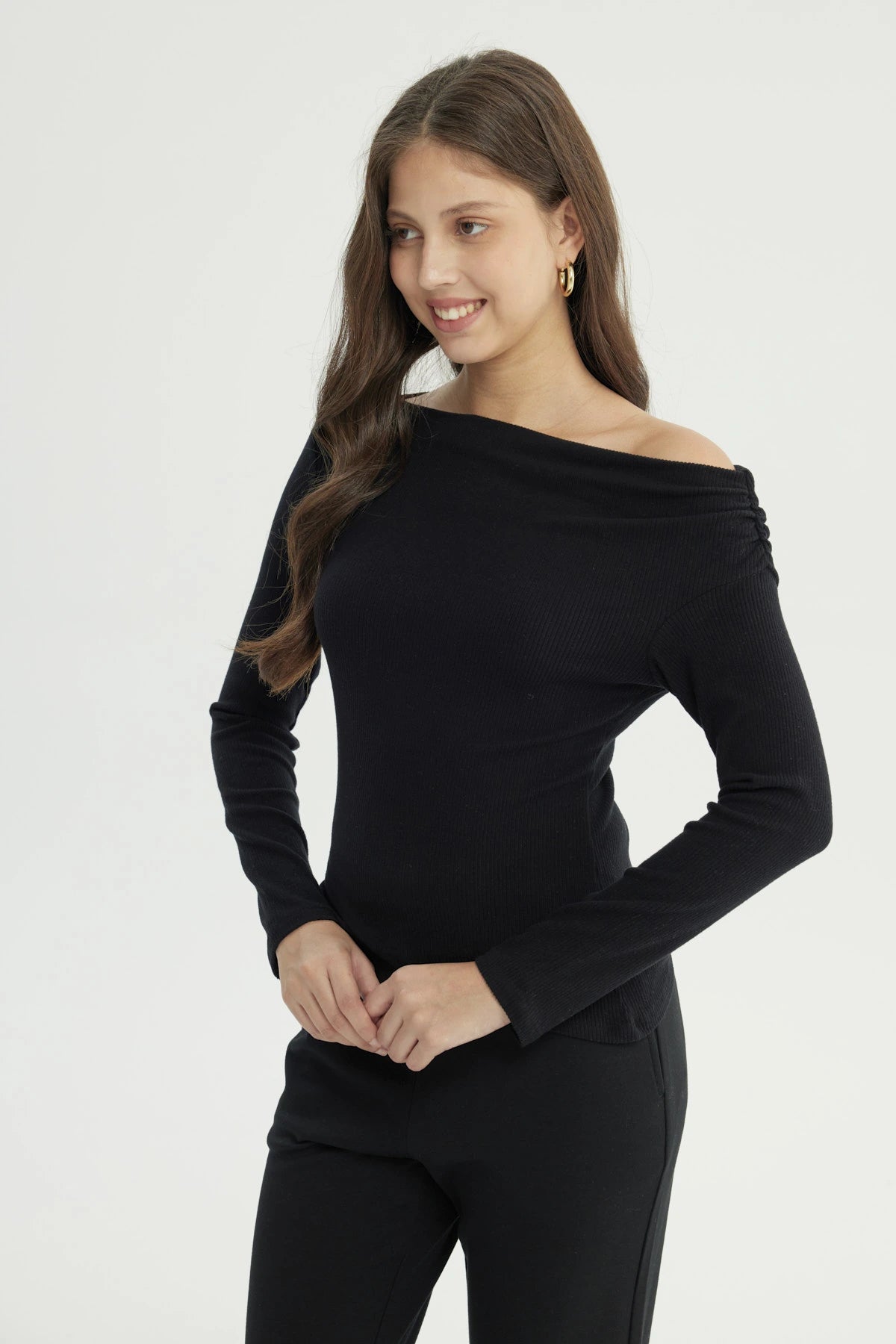 Sweater Mujer Slim Negro