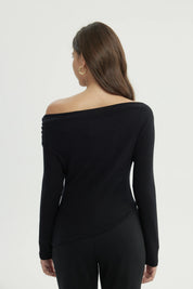Sweater Mujer Slim Negro