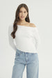 Sweater Mujer Slim Blanco