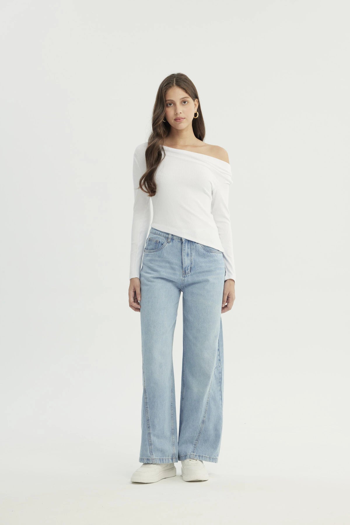 Sweater Mujer Slim Blanco