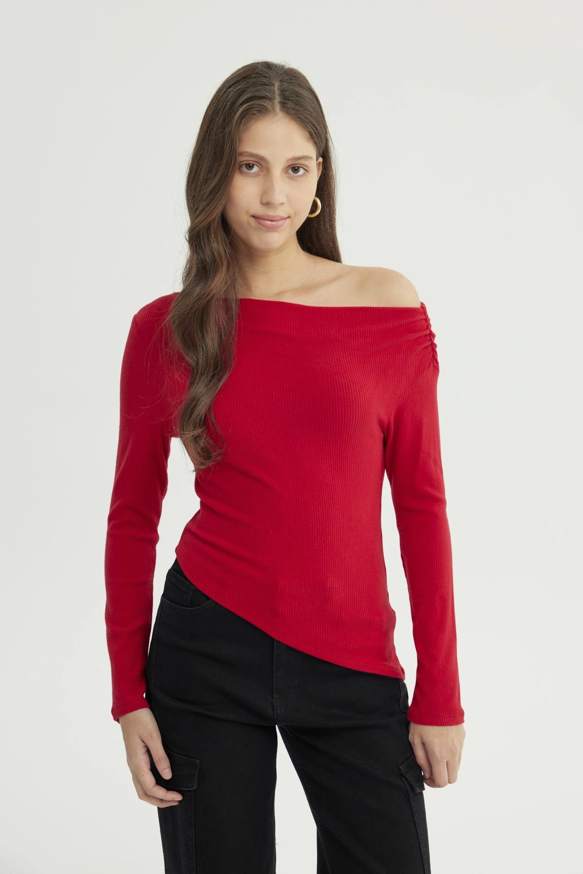 Sweater Mujer Slim Rojo