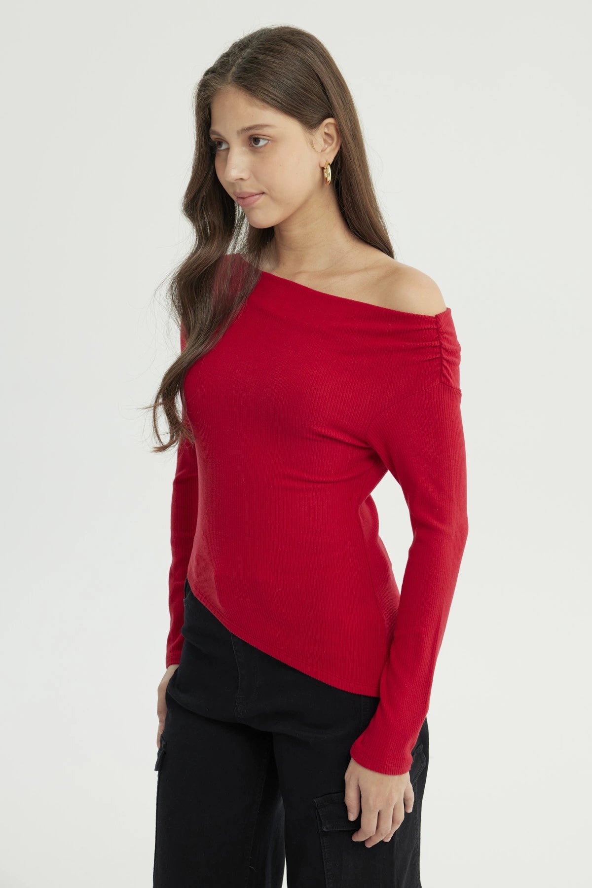 Sweater Mujer Slim Rojo