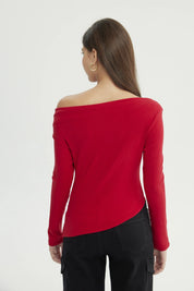Sweater Mujer Slim Rojo