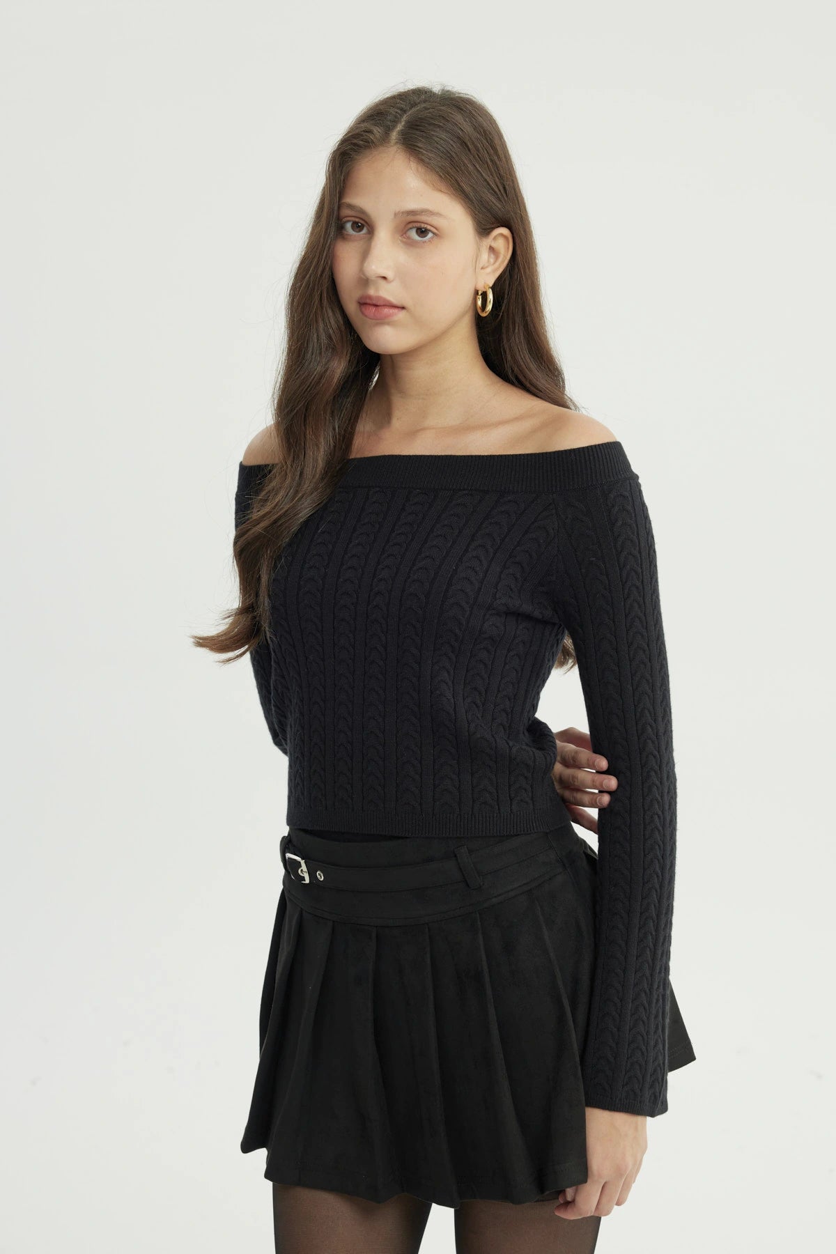 Sweater Mujer Slim Negro