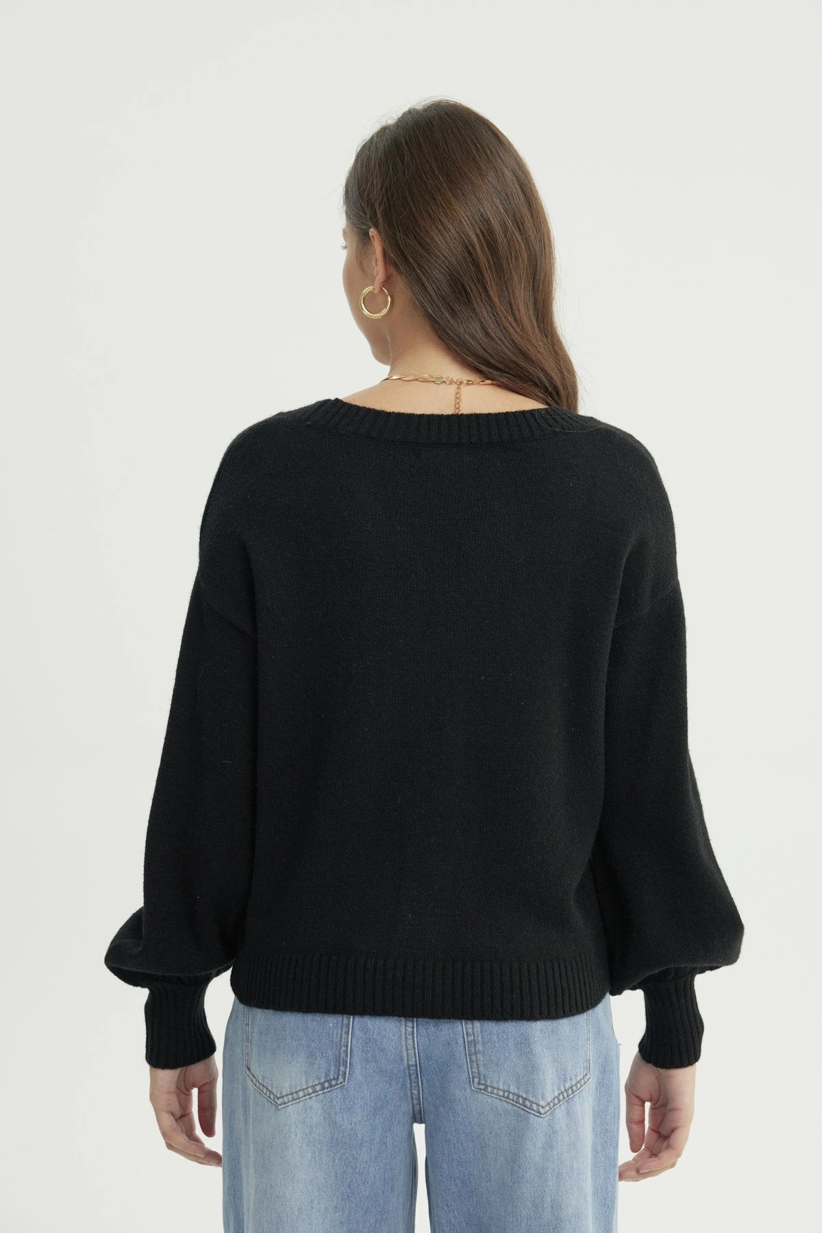 Sweater Mujer Clásico Negro