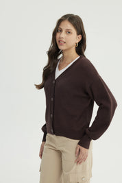 Sweater Mujer Clásico Café