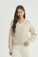 Sweater Mujer Clásico Beige Claro