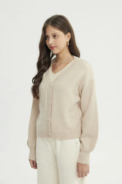 Sweater Mujer Clásico Beige Claro