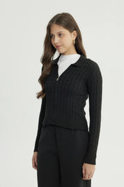 Sweater Mujer Slim Negro