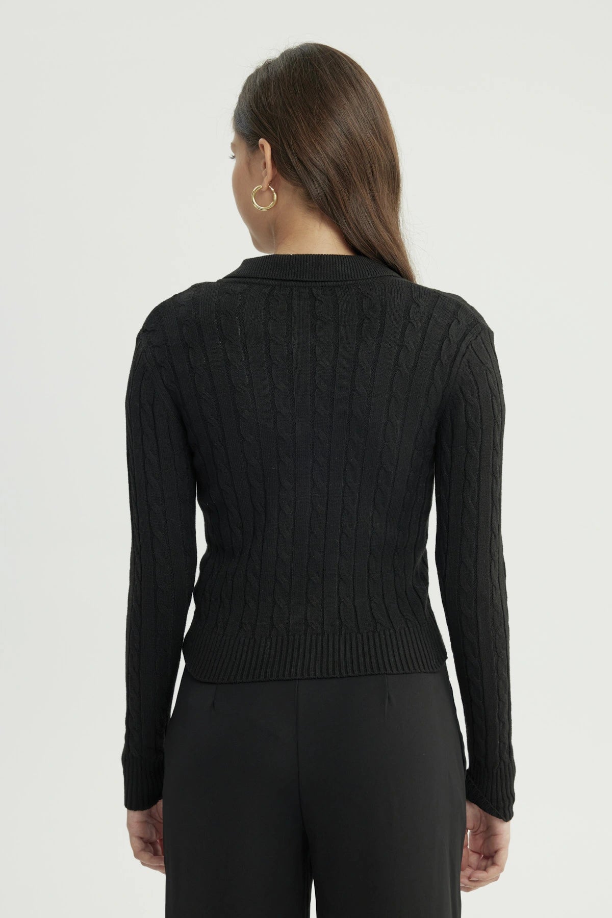 Sweater Mujer Slim Negro