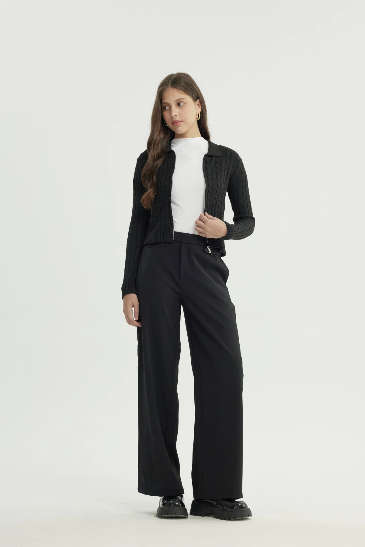 Sweater Mujer Slim Negro