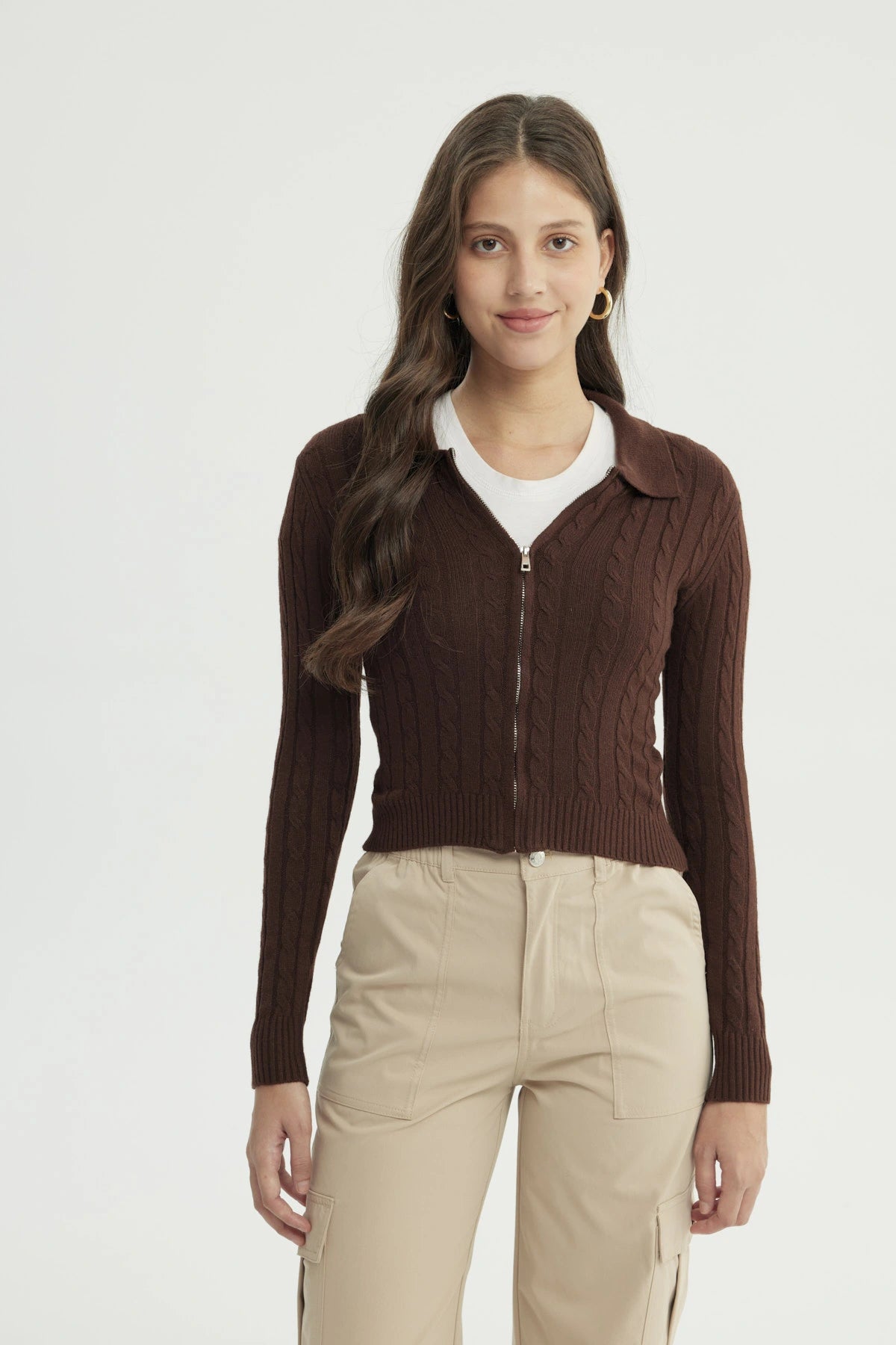 Sweater Mujer Slim Café