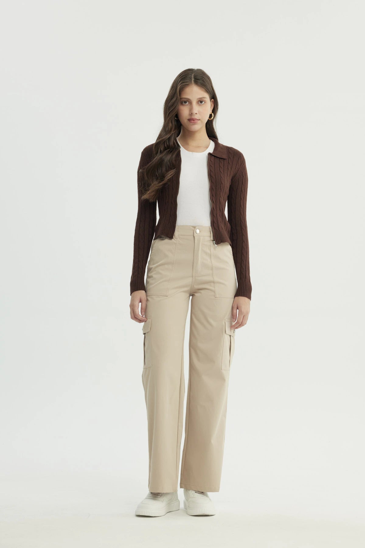 Sweater Mujer Slim Café