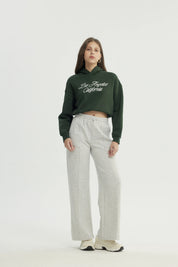 Polerón Mujer Regular Verde Oscuro