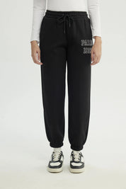 Pantalón Buzo Mujer Pitillo Negro