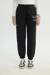 Pantalón Buzo Mujer Pitillo Negro