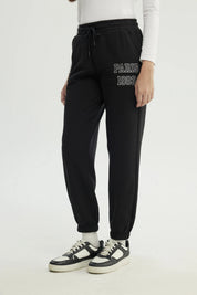 Pantalón Buzo Mujer Pitillo Negro