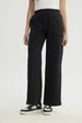 Pantalón Buzo Mujer Wide Leg Negro