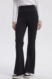 Pantalón Mujer Flare Negro