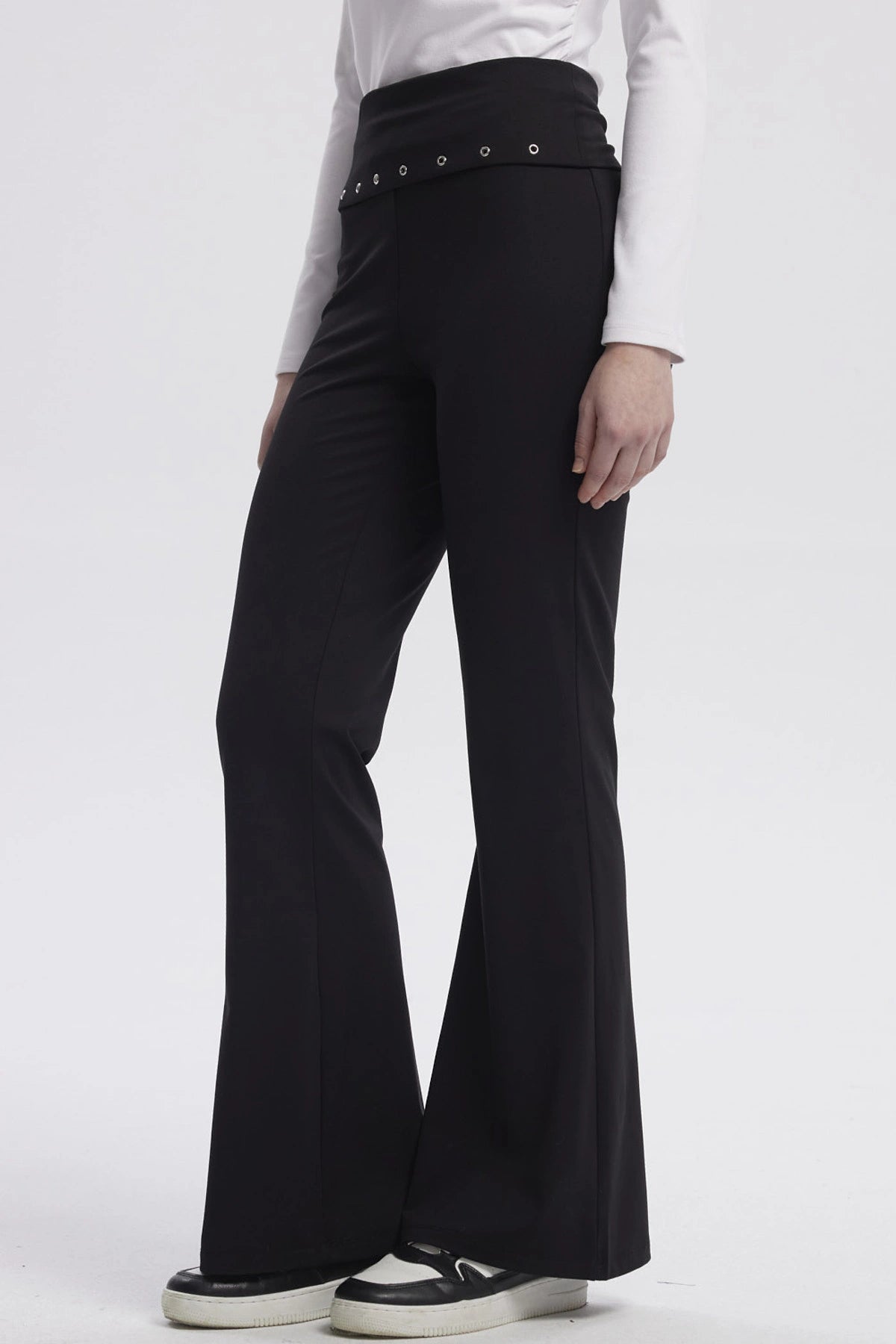 Pantalón Mujer Flare Negro
