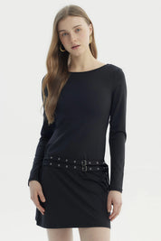 Vestido Mujer Falda Negro