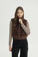 Chaqueta Mujer Regular Café