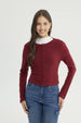 Sweater Mujer Slim Rojo