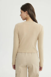 Sweater Mujer Slim Beige
