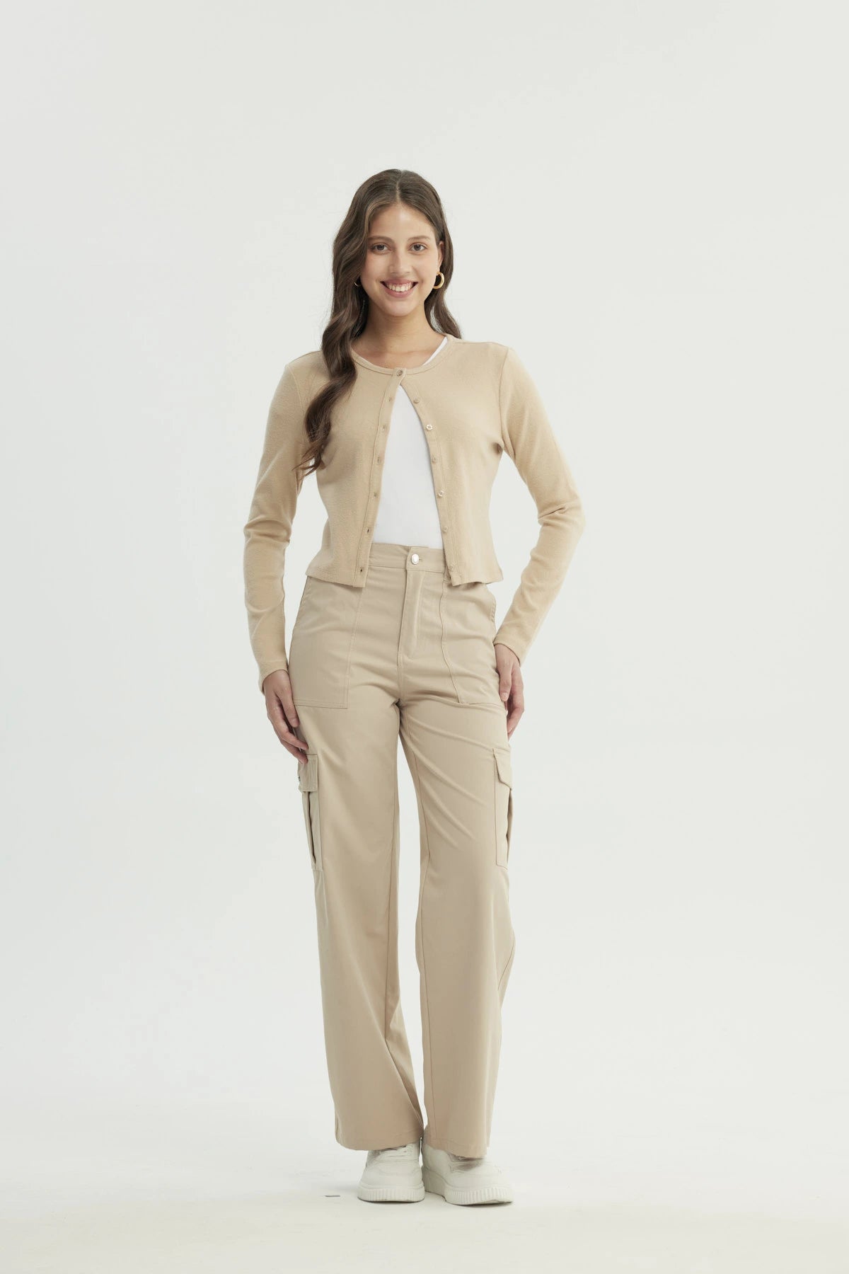 Sweater Mujer Slim Beige